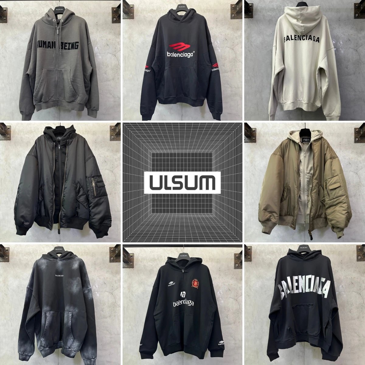 2025ss ULSUM Store Bg Highquality Sweatshirts  Hoodies