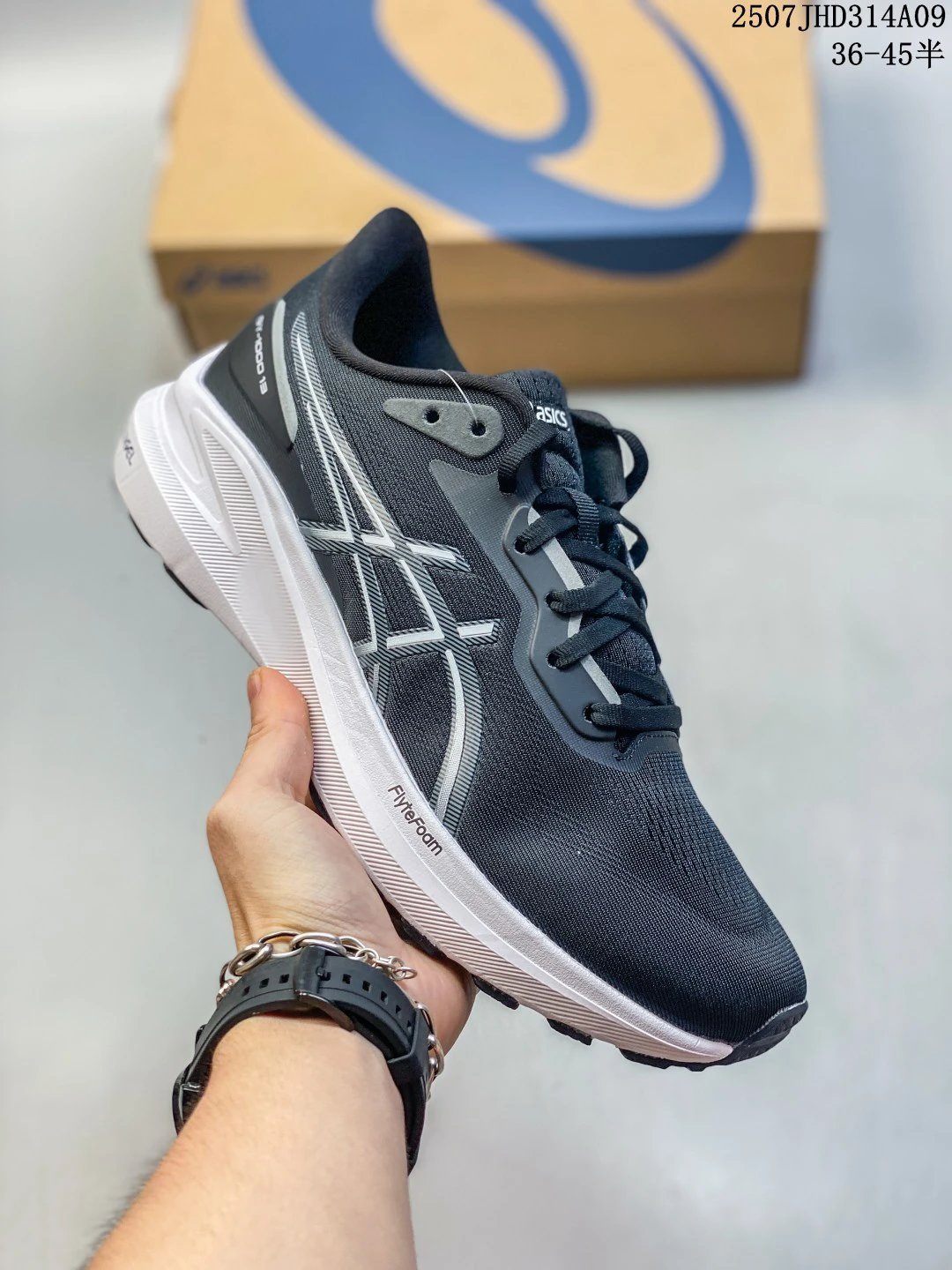 ASICS Retro Running Shoes White Blue Cushioned Sneakers