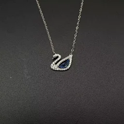 thumbnail for The highest version of the swan necklace alloy gold-plated craft Internet celebrity popular style ins wind couple with the same style