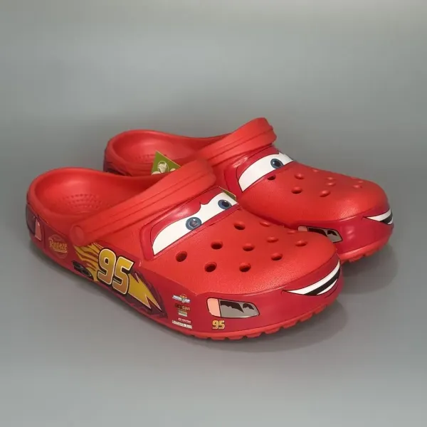 Crocs Lightning McQueen Clog Red Kids Sandals Slippers - 1