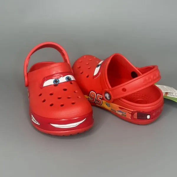 Crocs Lightning McQueen Clog Red Kids Sandals Slippers - 2