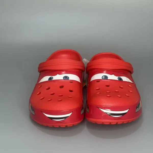 Crocs Lightning McQueen Clog Red Kids Sandals Slippers - 3