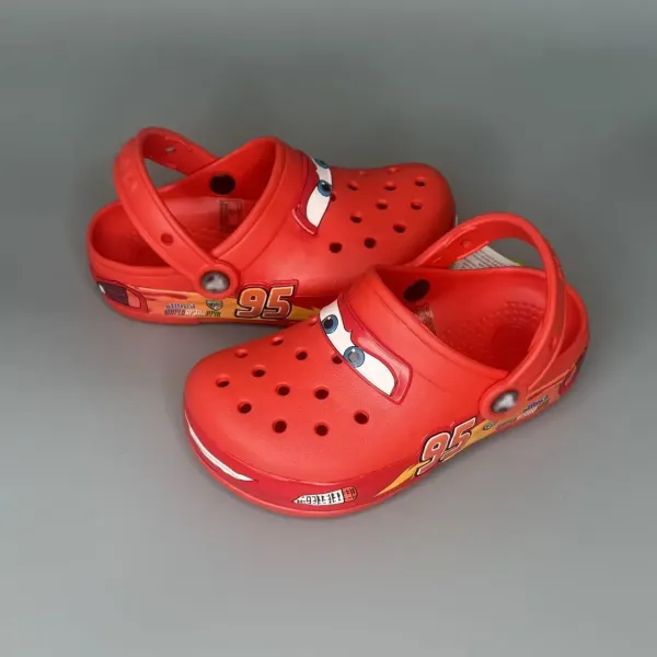 Crocs Lightning McQueen Clog Red Kids Sandals Slippers - 4