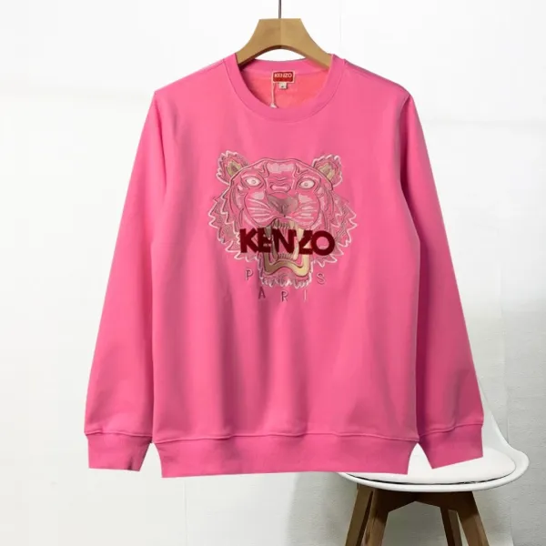 Kenzo Tiger Embroidered Beige Hoodie - 12