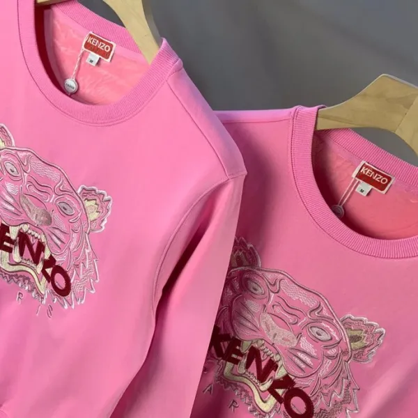 Kenzo Tiger Embroidered Beige Hoodie - 11