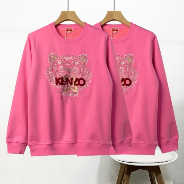 Kenzo Tiger Embroidered Beige Hoodie - 4