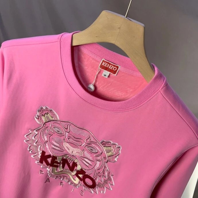 Kenzo Tiger Embroidered Beige Hoodie - 8