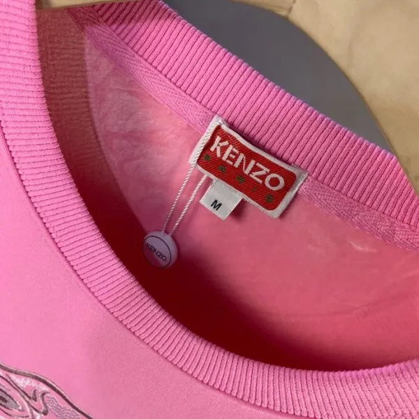 Kenzo Tiger Embroidered Beige Hoodie - 9