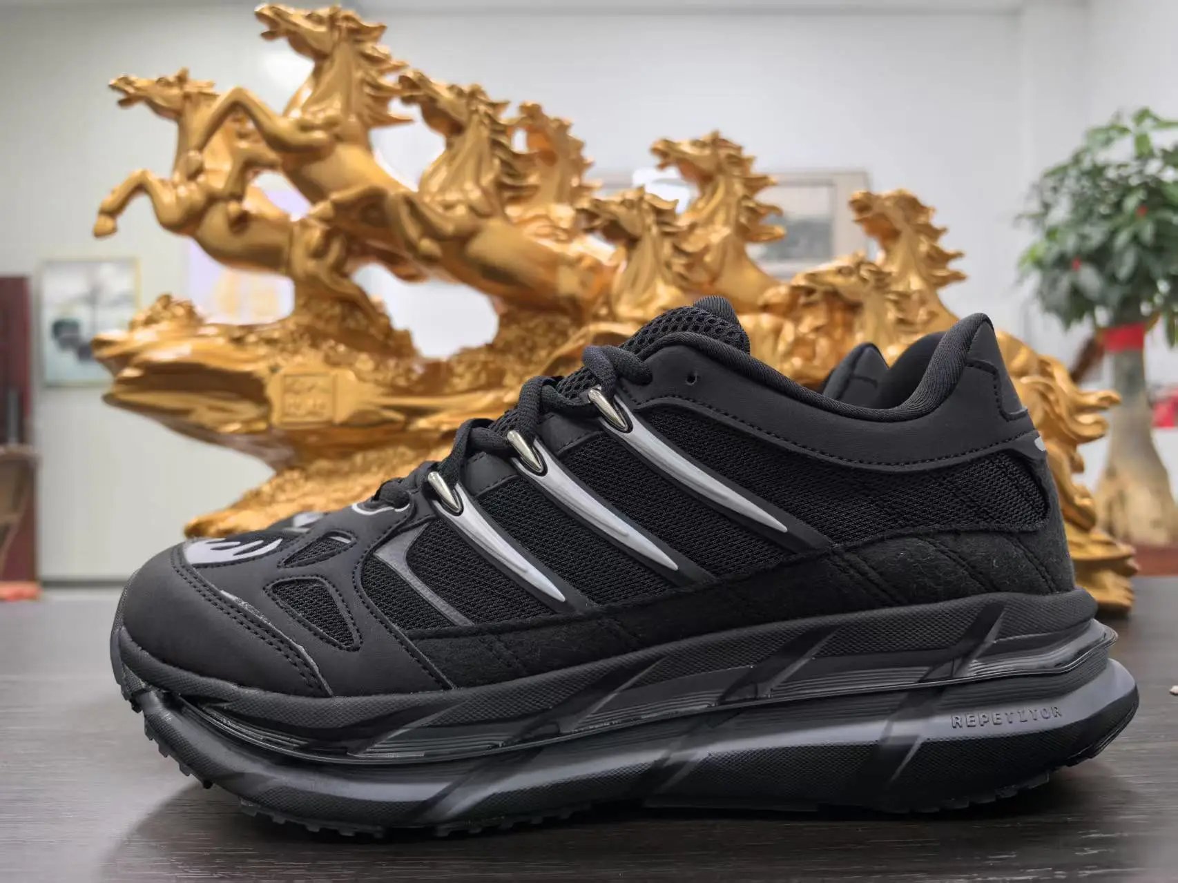 Repeylyor Chunky Running Sneakers Black - 1
