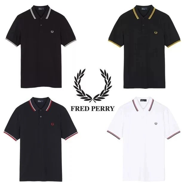 Men's Slim Fit Wheat Pattern All-Cotton Polo Shirt, Comfortable Short Sleeve Collared T-Shirt, Sporty Paul Shirt, Solid Color with Free Shipping