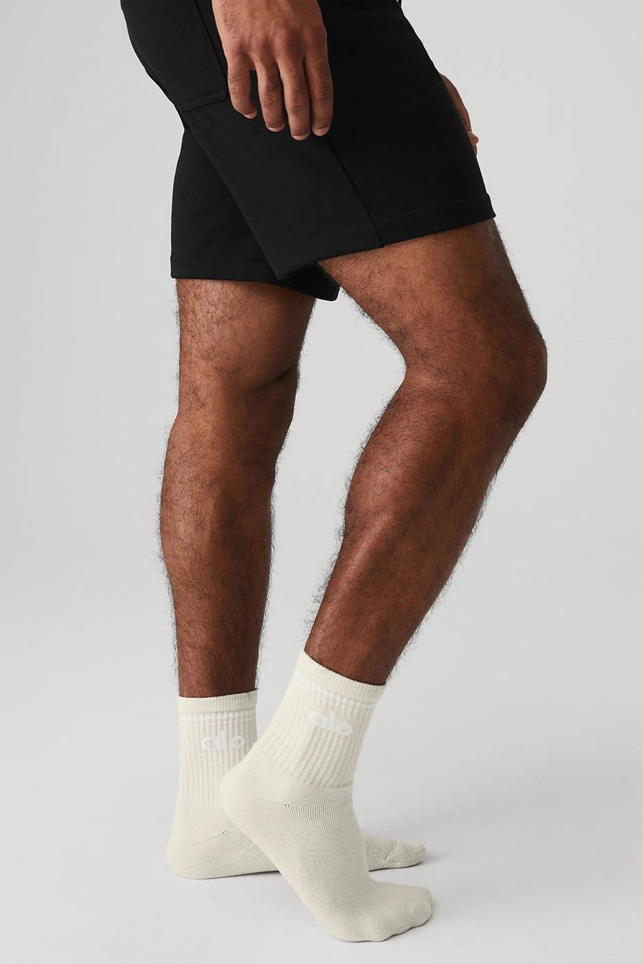 Alo Yoga Logo Socks White with Pink Trim Socks - 9