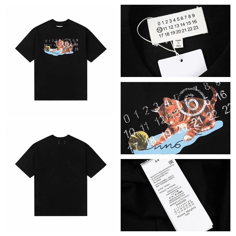 Maison Margiela Handprint Numeric T-Shirt Black - 7