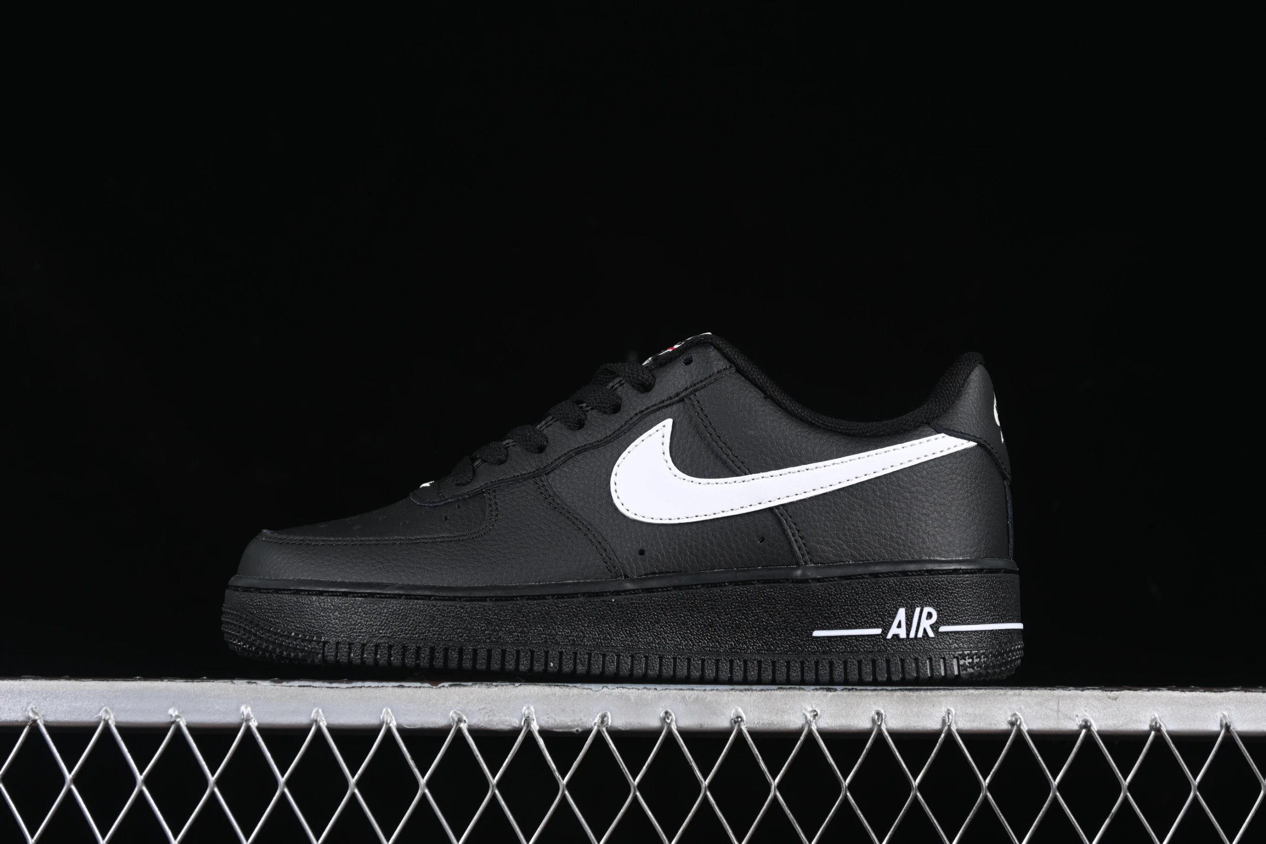 Nike Air Force 1 Low Black White Sneakers - 1