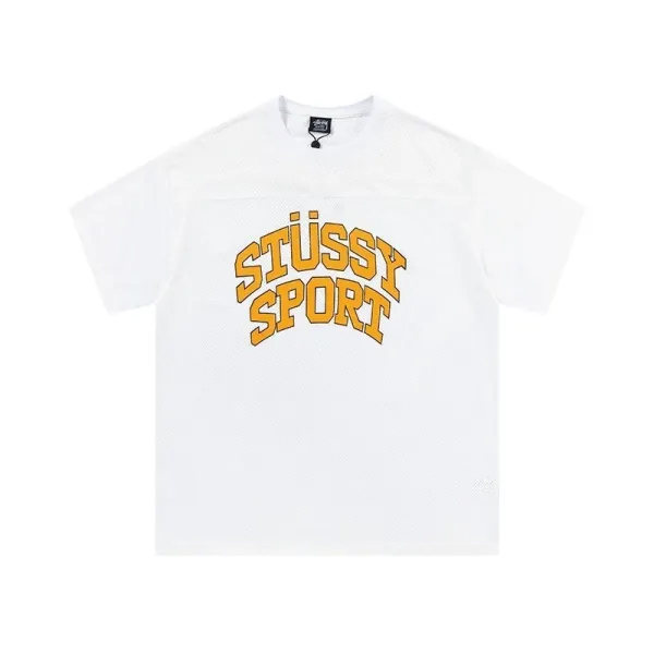 Stussy 8-Ball Mesh Jersey White - 13