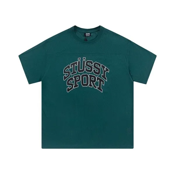 Stüssy Sport Mesh T-Shirt Forest Green - 1