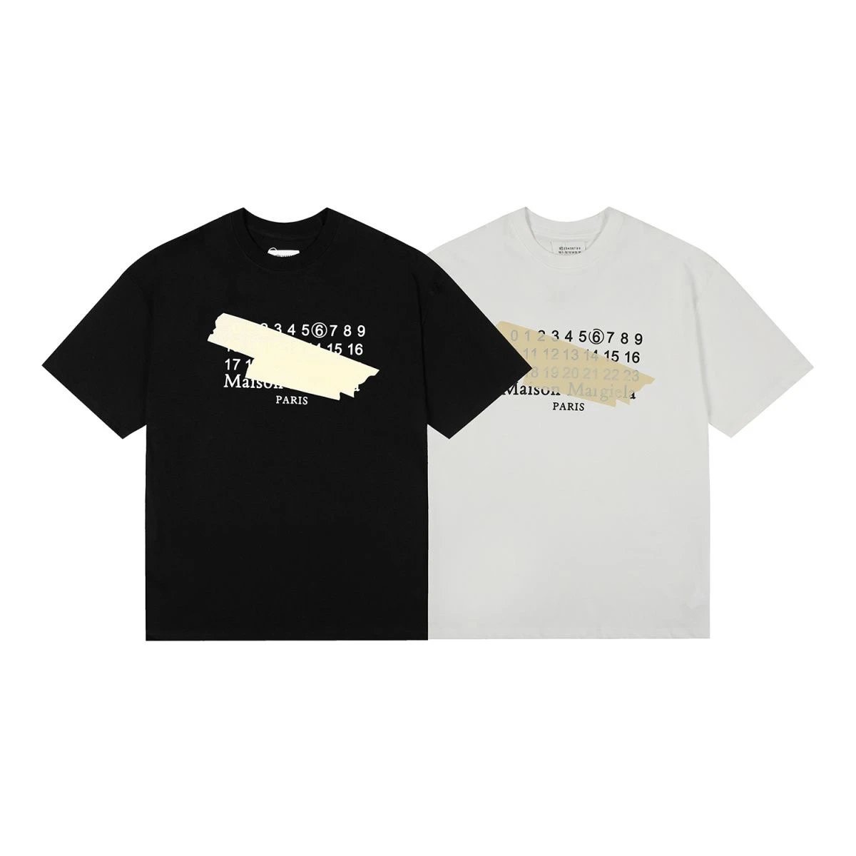 Maison Margiela Handprint Numeric T-Shirt Black - 3