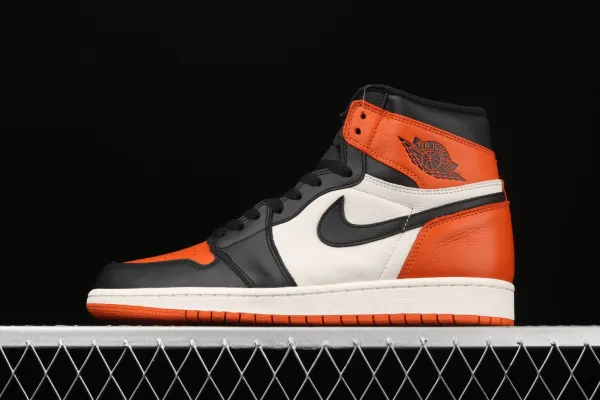 Air Jordan 1 High OG 'Shattered Backboard' Orange Sneakers - 1
