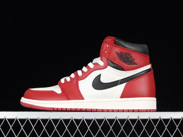 Air Jordan 1 High OG Chicago Red White Sneakers - 1