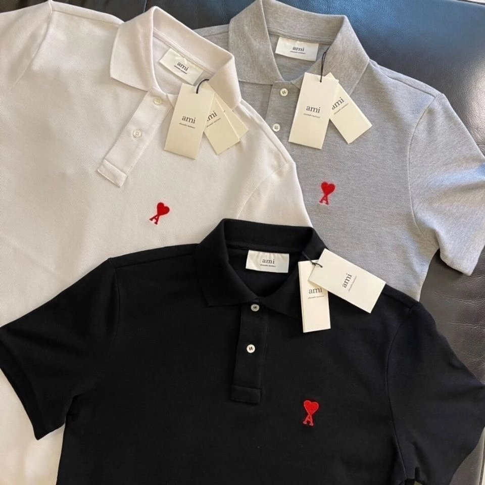 Comme des Garçons Play Heart Logo Purple Polo - 3