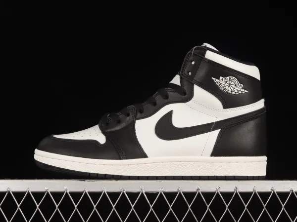 Air Jordan 1 High OG 'Bred Toe' Black White Sneakers - 1
