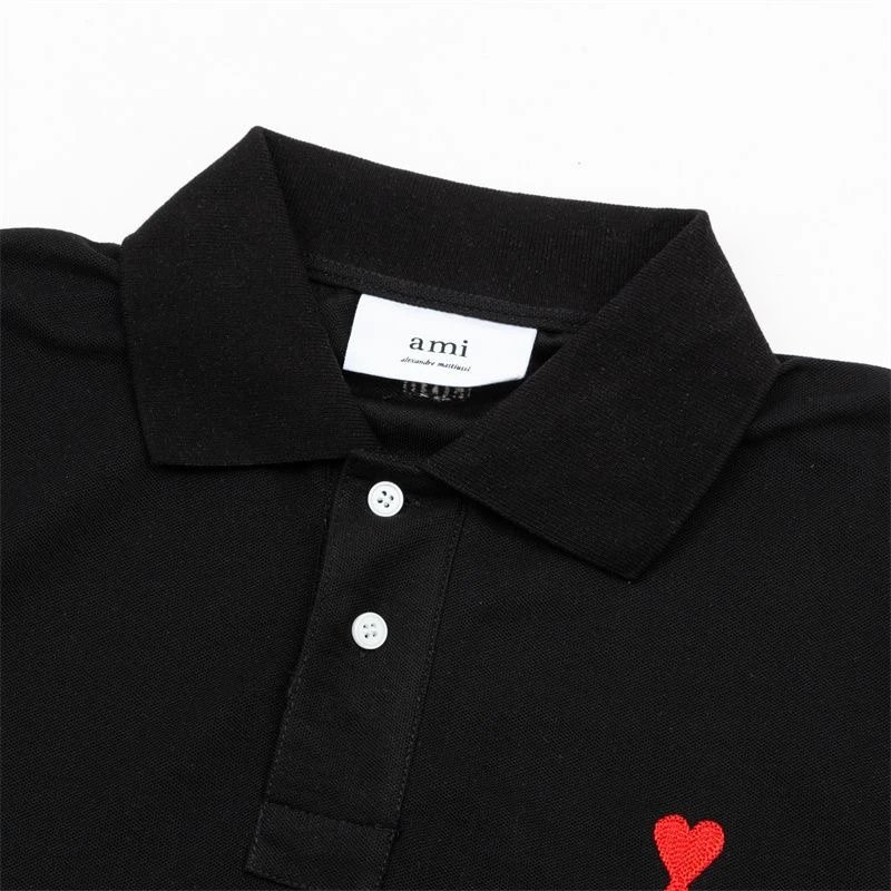 Comme des Garçons Play Heart Logo Purple Polo - 7