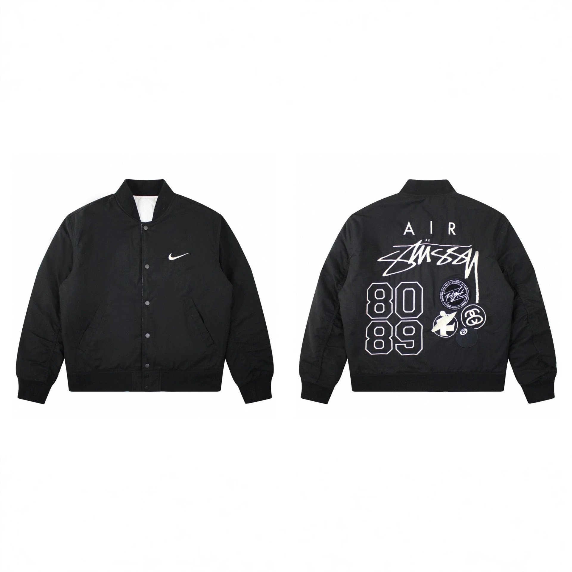 Nike x Stüssy Air 80/89 Bomber Jacket Black - 1