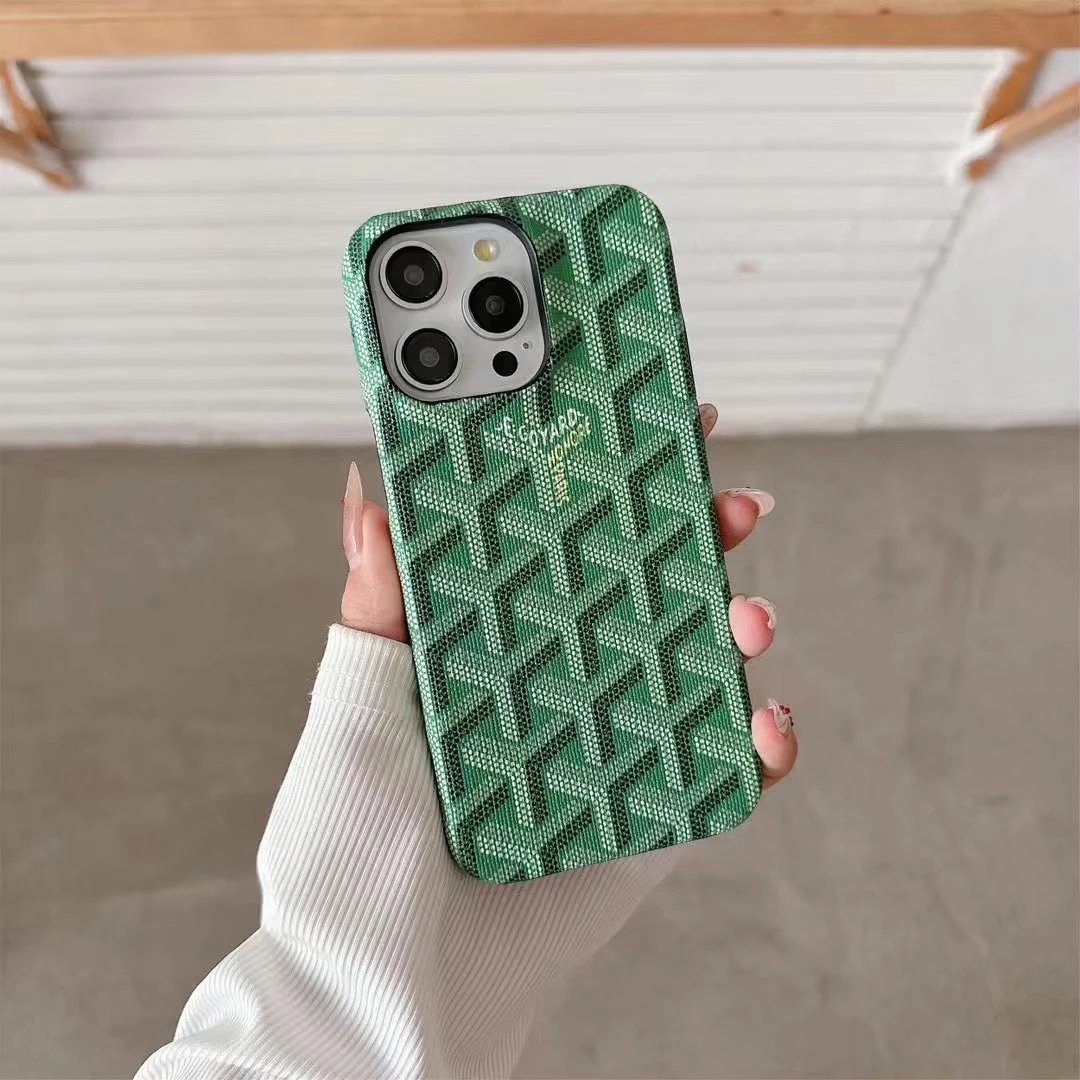 Goyard Saint Louis Green Monogram Phone Case