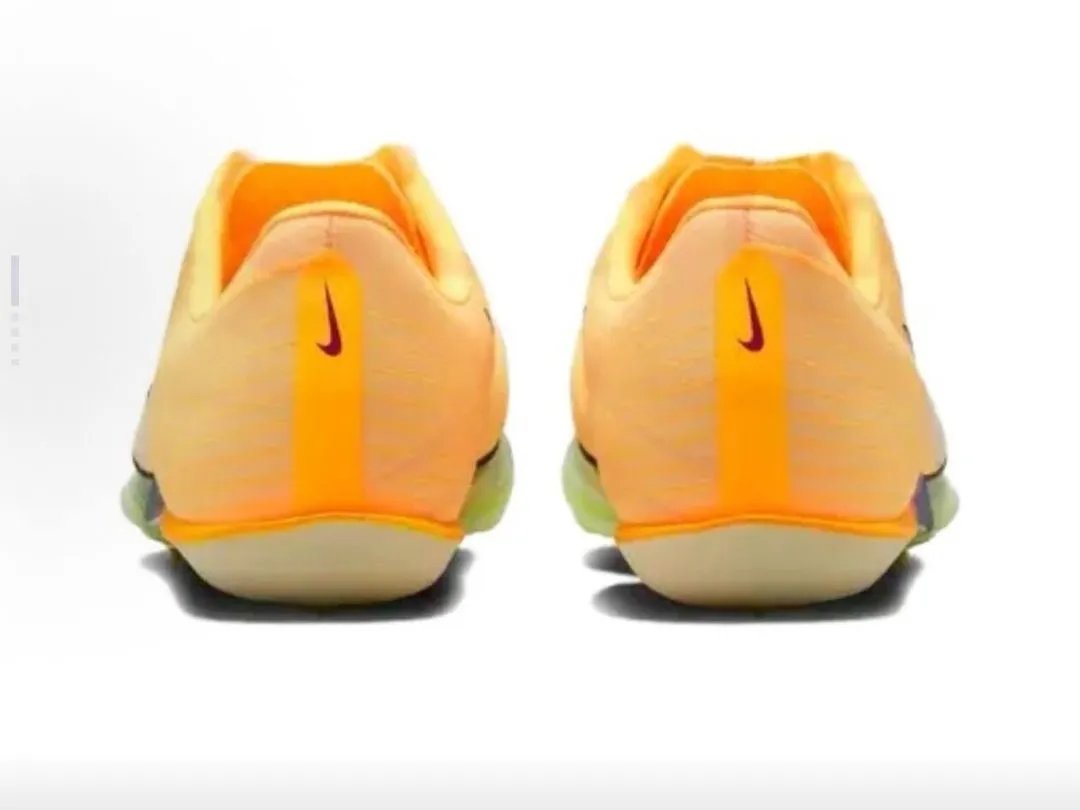 Nike Air Zoom Maxfly 2 New Blue Gold Orange Knit Unisex Sprint Spikes