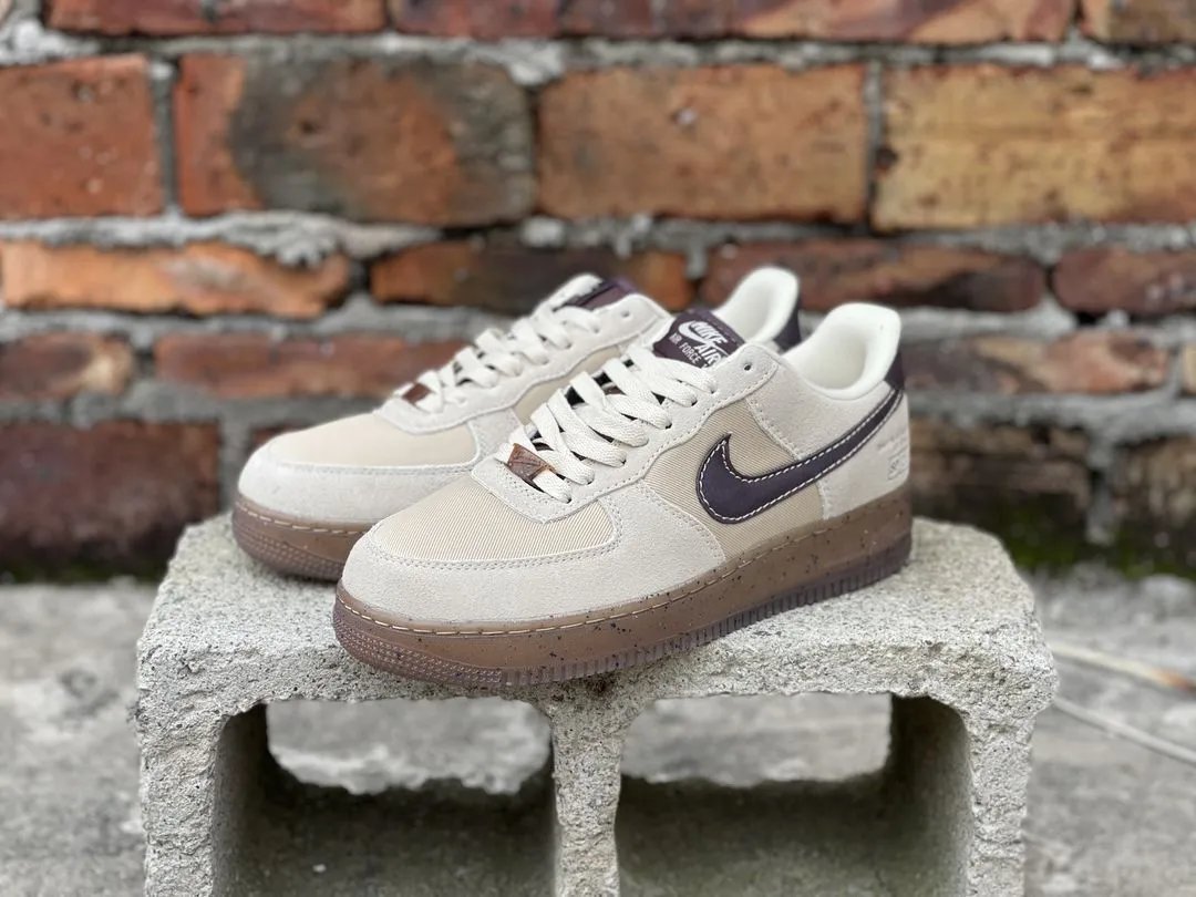 Nike Air Force 1 Light Brown Sneakers