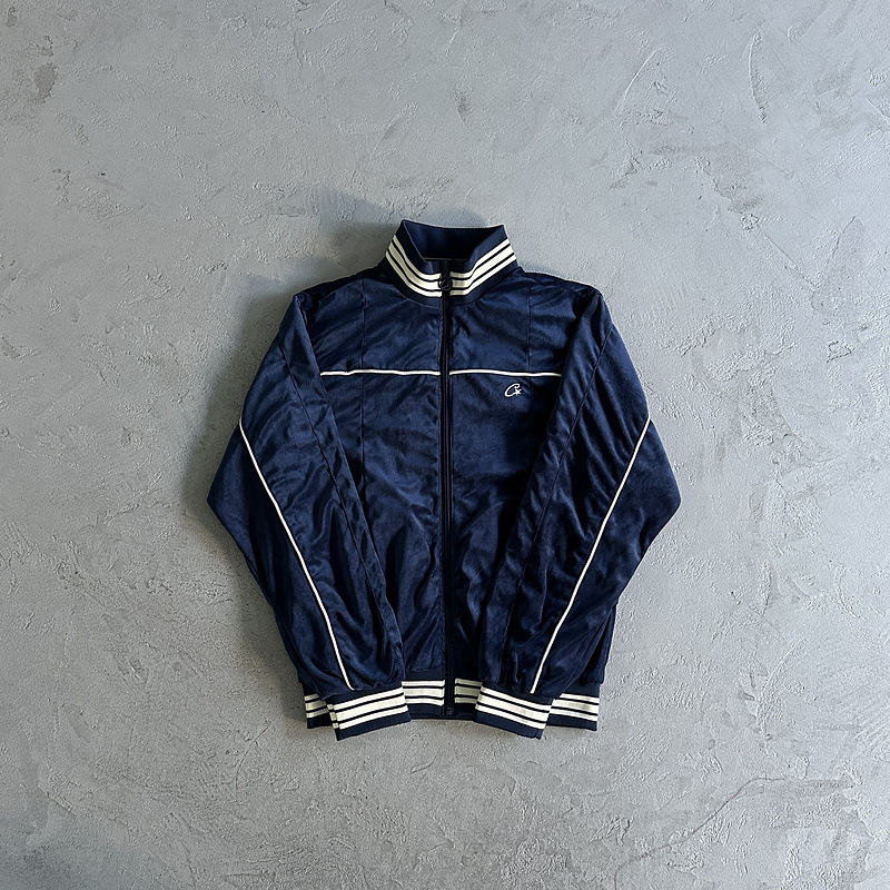 Corteiz Velvet Zip Jacket Drill Style