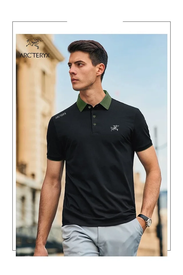 速干透气不怕皱:始祖鸟 2024夏新款 男士 凉感冰丝商务短袖polo衫