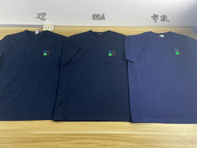 【高定版】罗意威.LOEWE SS25 双拼色刺绣小Logo短袖T恤