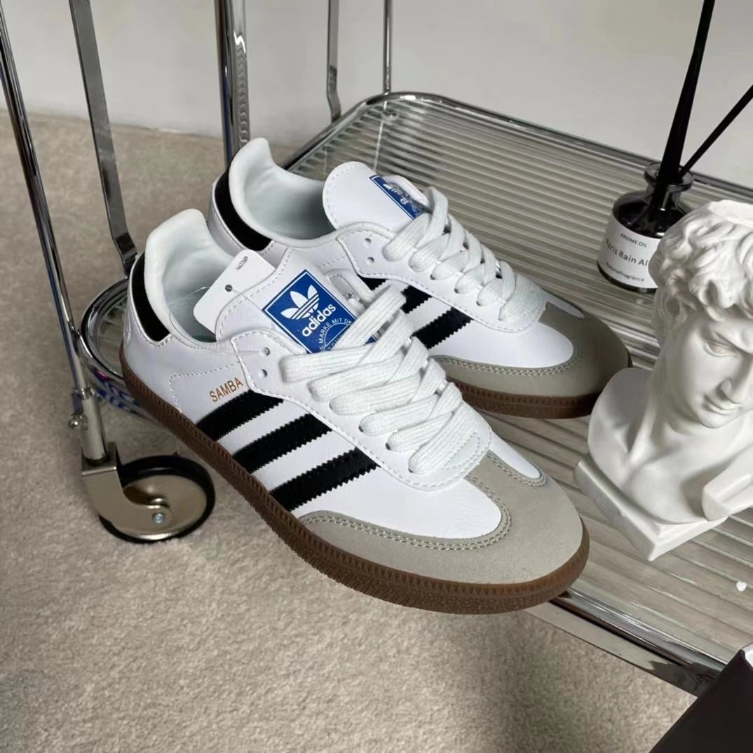 Adidas Samba OG Purple White Green Sneakers - 18