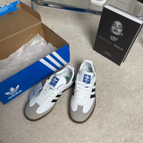 Adidas Samba OG Purple White Green Sneakers - 14