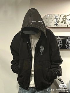 22AW CANVAS INSULATED WORK JACKET, Quilted Lined Washed Canvas Hooded Zip-Up Jacket for Men and Women, Autumn Winter New Arrival 2023