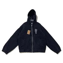 thumbnail for Cotton Edition 22AW CANVASINSULATED WORK JACKET Canvas Insulated Washed Work Jacket Cotton Hooded Zipper Jacket for Men and Women Fall Winter New 2023