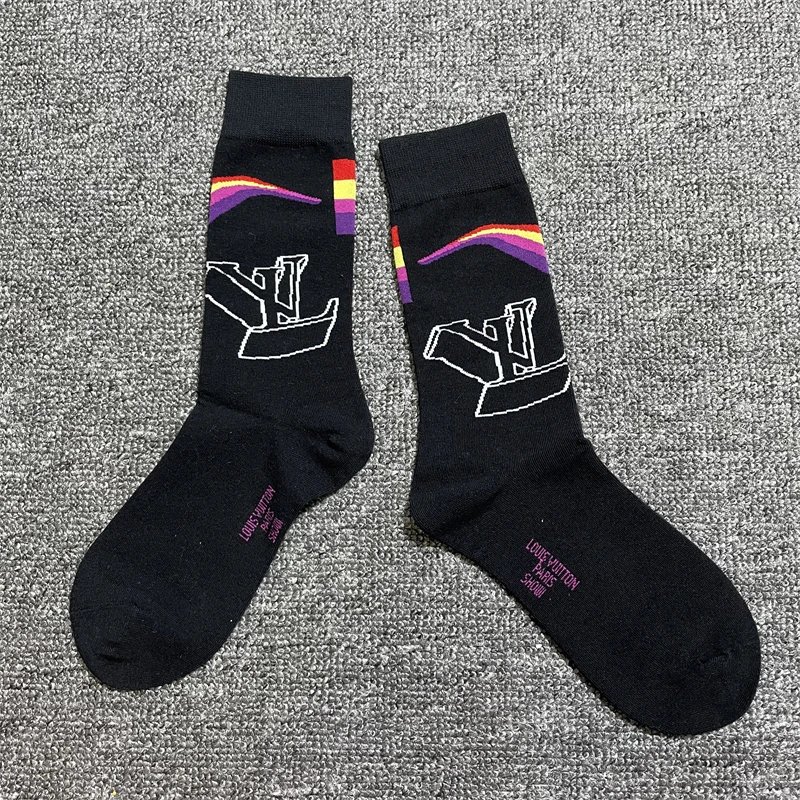 Louis Vuitton Cloud Print Blue Socks - 7