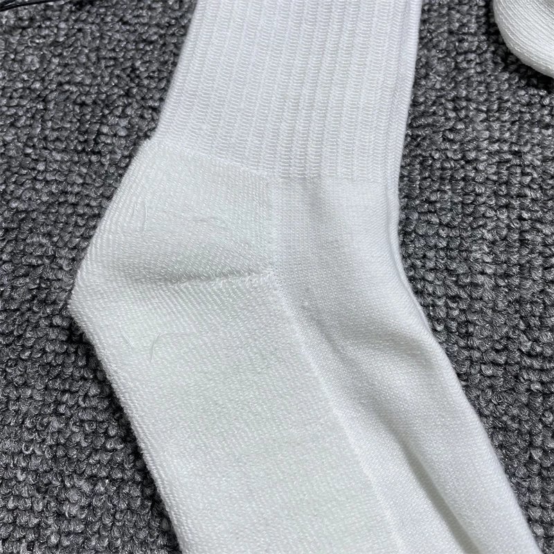 Balenciaga Logo Socks White - 4
