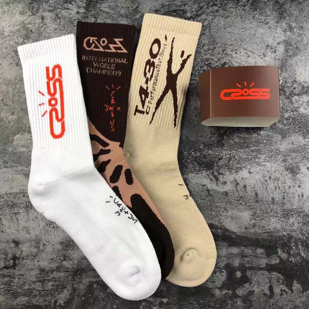 Design SSO2 International Logo Socks Black Beige Orange Socks - 6