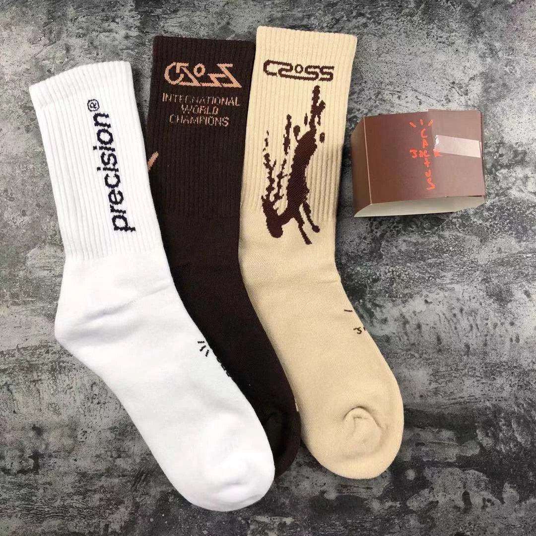 Design SSO2 International Logo Socks Black Beige Orange Socks - 7