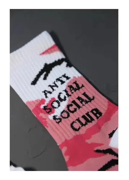 Anti Social Social Club Leopard Print Socks - 8