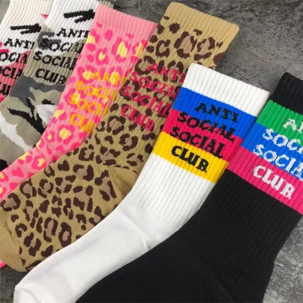 Anti Social Social Club Leopard Print Socks - 3