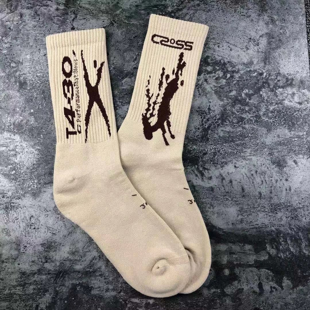Design SSO2 International Logo Socks Black Beige Orange Socks - 8