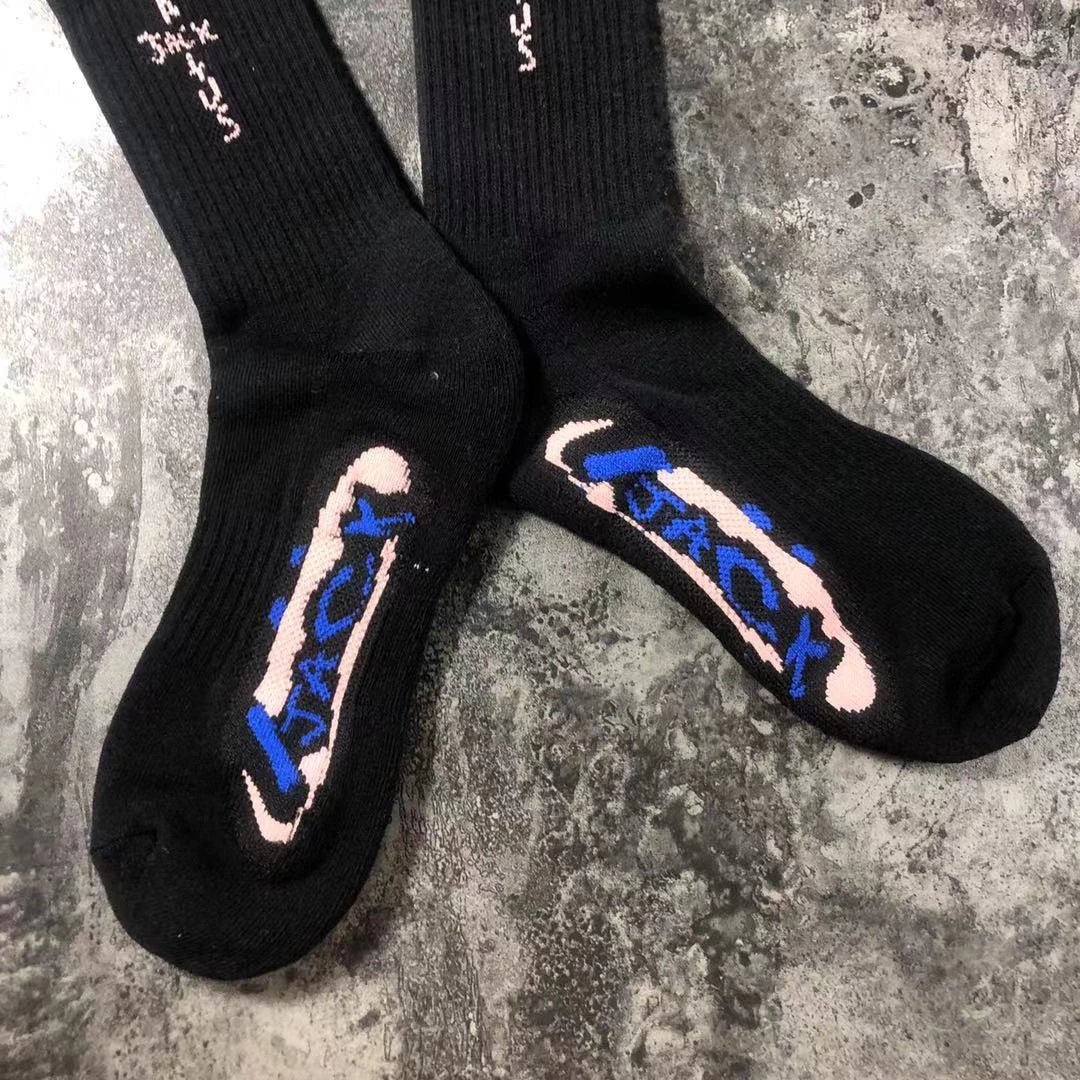 Cactus Jack Logo Socks Blue - 6