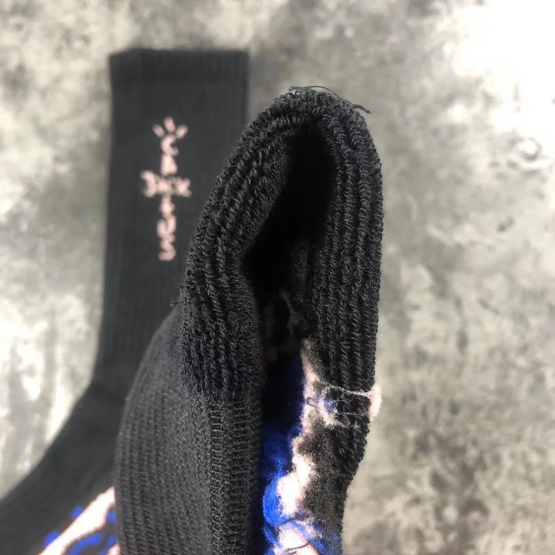 Cactus Jack Logo Socks Blue - 7