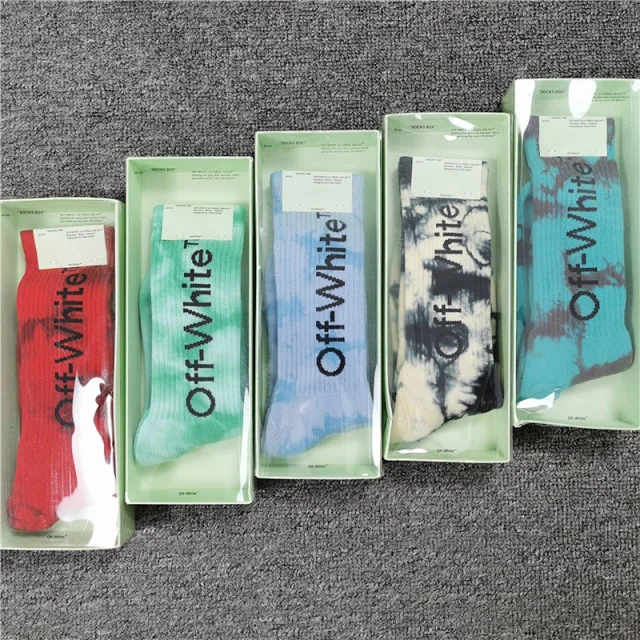 Off-White Socks Tie-Dye Logo Crew product detail image 2
