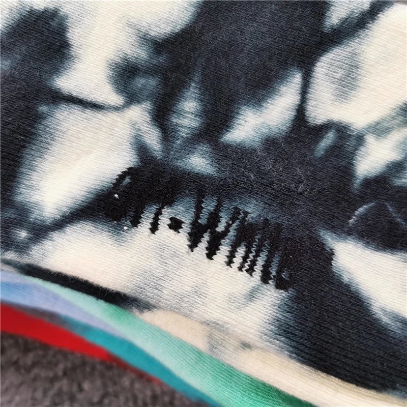 Off-White Tie-Dye Socks Green - 5