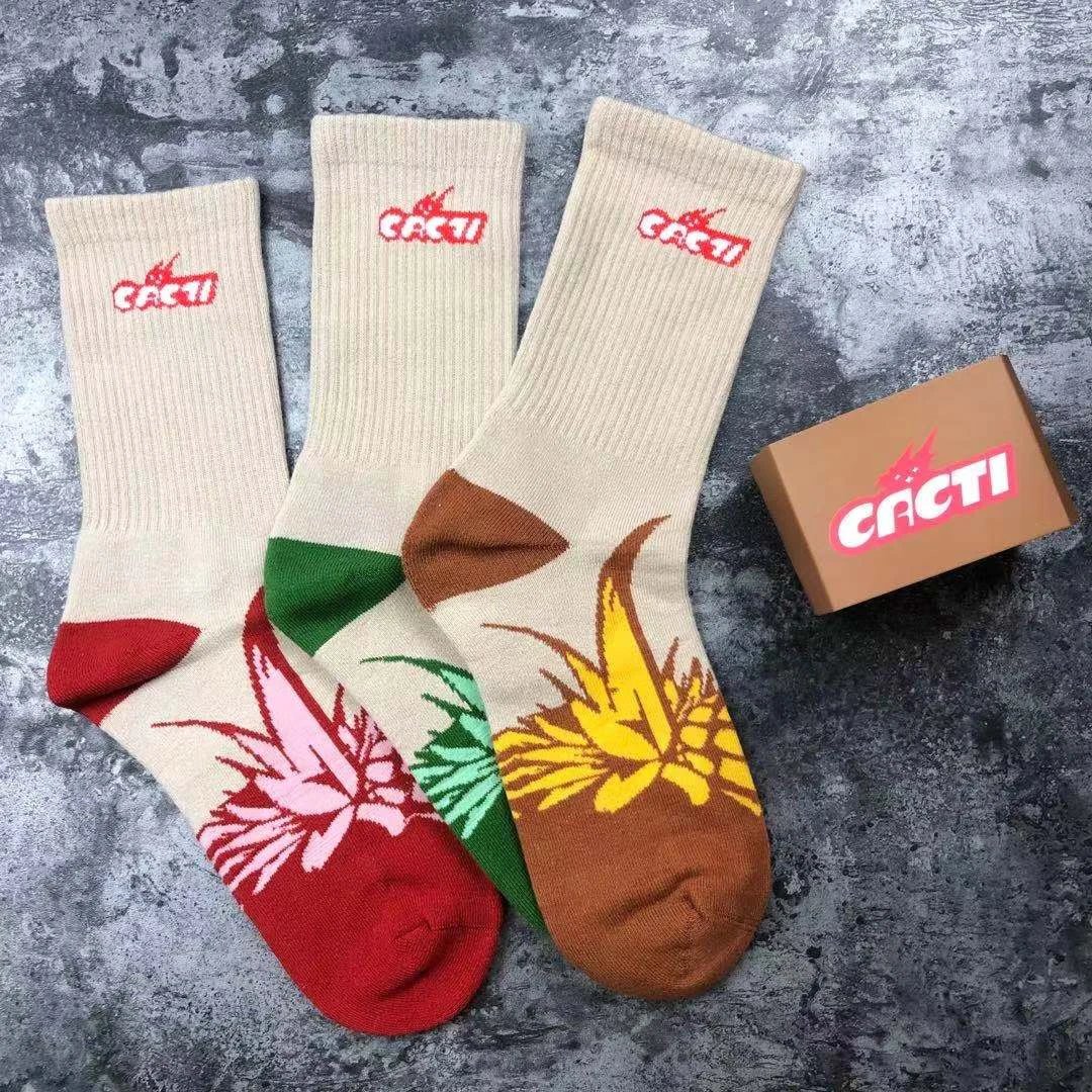 CACTI Cactus Floral Crew Socks
