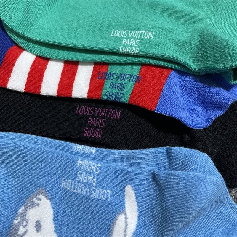 Louis Vuitton Cloud Print Blue Socks - 4