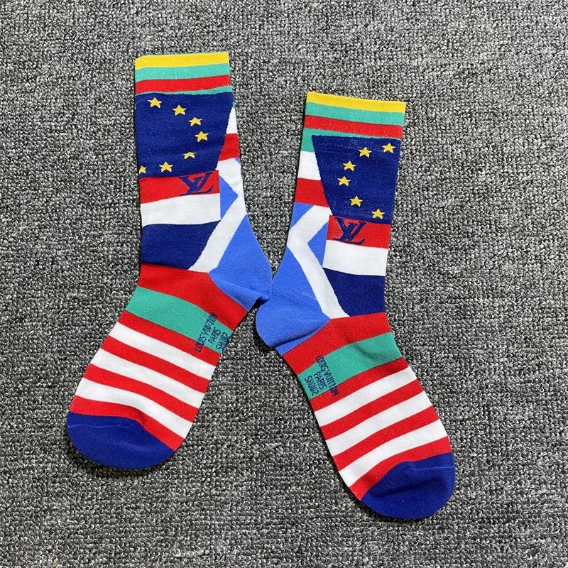 Louis Vuitton Cloud Print Blue Socks - 8
